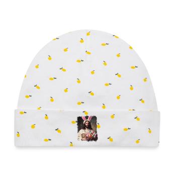 Ostern lustiger Jesus Christus mit Ostereiern - Baby Premium Organic Mütze - Weiß/Zitronengelb - Vorne