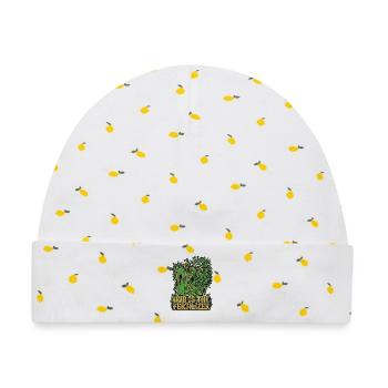 Dub Reggae Garden - Baby Premium Organic Mütze - Weiß/Zitronengelb - Vorne