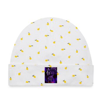 Cyber Goth Hexenhaus Dämonische Hand-Grafik - Baby Premium Organic Mütze - Weiß/Zitronengelb - Vorne