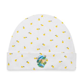  Freizeitpark Jahrmarkt Rummelplatz Anime Dorffest - Baby Premium Organic Mütze - Weiß/Zitronengelb - Vorne