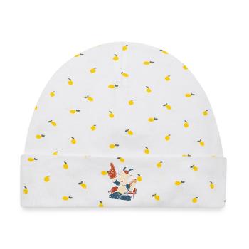 Baseball Fan Ziege Schaumstofffinger Tribüne - Baby Premium Organic Mütze - Weiß/Zitronengelb - Vorne