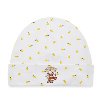 Tiny Reindeer Energy - Baby Premium Organic Mütze - Weiß/Zitronengelb - Vorne