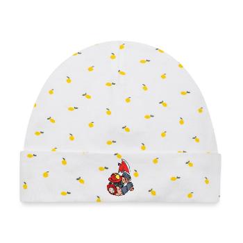 Berufsfeuerwehr Feuerwehr Feuerwehrhelm Retter - Baby Premium Organic Mütze - Weiß/Zitronengelb - Vorne