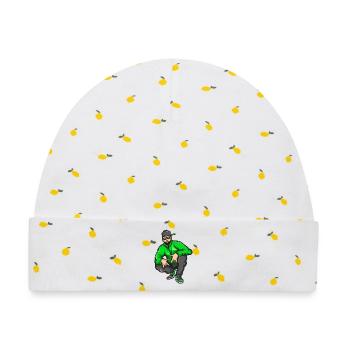Bad Boy, Rapper, Rapper, Rapper, Big Up - Baby Premium Organic Mütze - Weiß/Zitronengelb - Vorne
