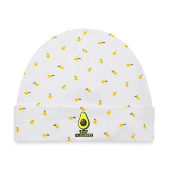 Holy guacamole - Baby Premium Organic Mütze - Weiß/Zitronengelb - Vorne