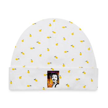 Burn_Baby-_Burn - Baby Premium Organic Mütze - Weiß/Zitronengelb - Vorne