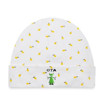 Operationstechnischer Assistent Strichmann - OTA - Baby Premium Organic Mütze - Weiß/Zitronengelb - Vorne