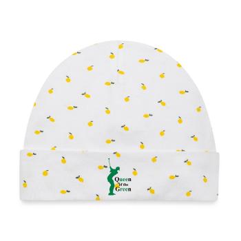 golf - Baby Premium Organic Mütze - Weiß/Zitronengelb - Vorne