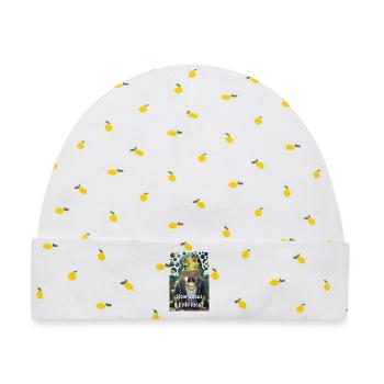 Frosch König Traumprinz Küsschen Froschprinz - Baby Premium Organic Mütze - Weiß/Zitronengelb - Vorne