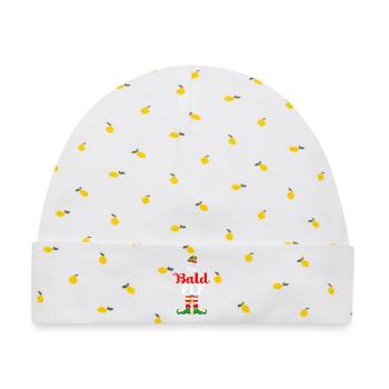 Elfe Elf Weihnachtsgeschenk Glatze - Baby Premium Organic Mütze - Weiß/Zitronengelb - Vorne