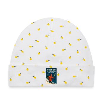 Après-Ski Magie - Baby Premium Organic Mütze - Weiß/Zitronengelb - Vorne