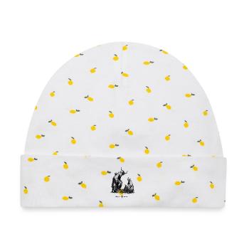 Dämonen Silhouette - Baby Premium Organic Mütze - Weiß/Zitronengelb - Vorne