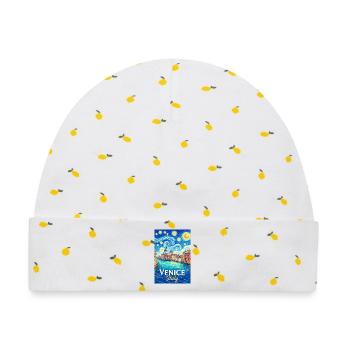 Venedig, Italien. - Baby Premium Organic Mütze - Weiß/Zitronengelb - Vorne