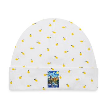 San Antonio Texas - Baby Premium Organic Mütze - Weiß/Zitronengelb - Vorne