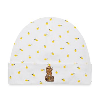 Krümel sind keine Fehler – Lebkuchenmann Shirt - Baby Premium Organic Mütze - Weiß/Zitronengelb - Vorne