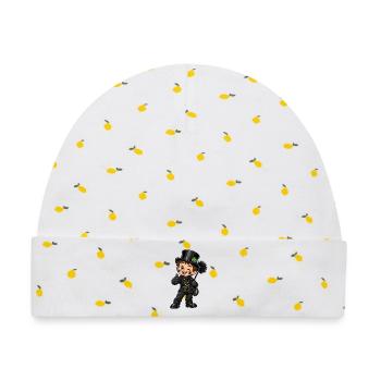 Schornsteinfeger Kawaii Style – Süßer Glücksbringe - Baby Premium Organic Mütze - Weiß/Zitronengelb - Vorne