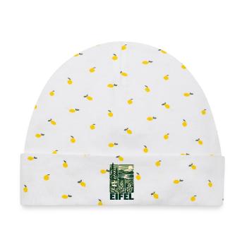 Eifel Germany Outdoor Nature - Baby Premium Organic Mütze - Weiß/Zitronengelb - Vorne
