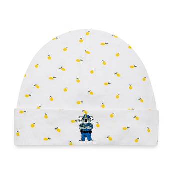 Koalas Polizei - Baby Premium Organic Mütze - Weiß/Zitronengelb - Vorne
