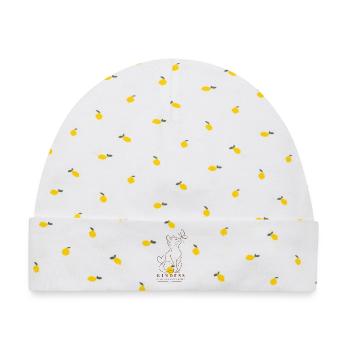Kindness Makes A Brighter World - Baby Premium Organic Mütze - Weiß/Zitronengelb - Vorne