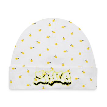 Style Grafiti - Baby Premium Organic Mütze - Weiß/Zitronengelb - Vorne