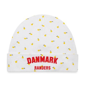 RANDERS Denmark Dänemark - Baby Premium Organic Mütze - Weiß/Zitronengelb - Vorne