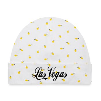 Las Vegas - Baby Premium Organic Mütze - Weiß/Zitronengelb - Vorne