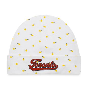 Toronto Retro Script - Baby Premium Organic Mütze - Weiß/Zitronengelb - Vorne