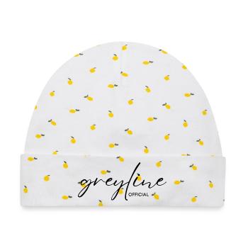 Greyline Official - Baby Premium Organic Mütze - Weiß/Zitronengelb - Vorne