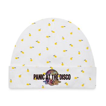 panic-at-the-disco - Baby Premium Organic Mütze - Weiß/Zitronengelb - Vorne