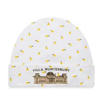 Villa Munterbunt Bundestag – Satire & Politik Spru - Baby Premium Organic Mütze - Weiß/Zitronengelb - Vorne
