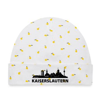 Kaiserslautern Skyline - Baby Premium Organic Mütze - Weiß/Zitronengelb - Vorne