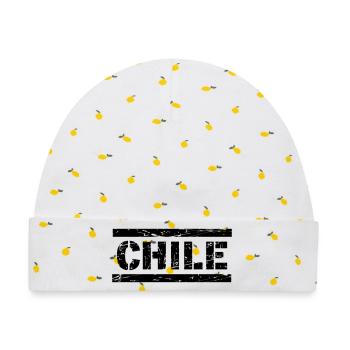 Chile - Baby Premium Organic Mütze - Weiß/Zitronengelb - Vorne