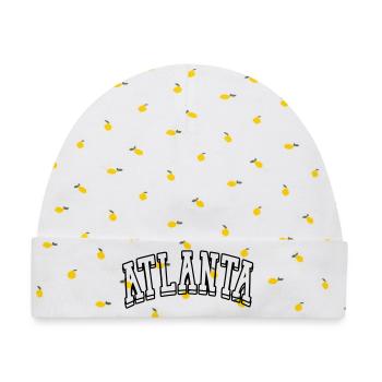 atlanta shirt - Baby Premium Organic Mütze - Weiß/Zitronengelb - Vorne