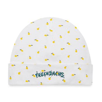 Frechdachs - Baby Premium Organic Mütze - Weiß/Zitronengelb - Vorne