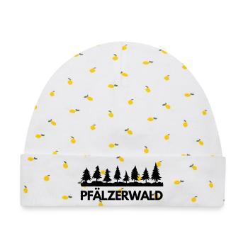 Pfälzerwald Arena - Baby Premium Organic Mütze - Weiß/Zitronengelb - Vorne