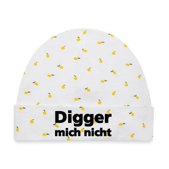 Design fehlt - Baby Premium Organic Mütze - Weiß/Zitronengelb - Vorne