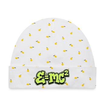 Einstein Formel Graffiti - Baby Premium Organic Mütze - Weiß/Zitronengelb - Vorne