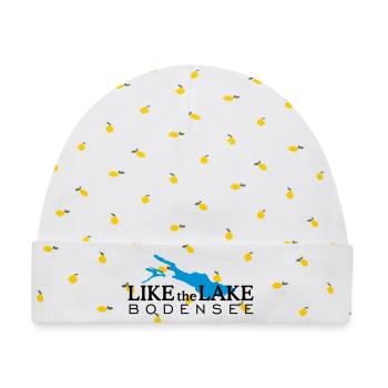 Like the Lake Bodensee - Baby Premium Organic Mütze - Weiß/Zitronengelb - Vorne