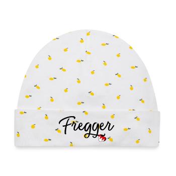 Fregger - Baby Premium Organic Mütze - Weiß/Zitronengelb - Vorne