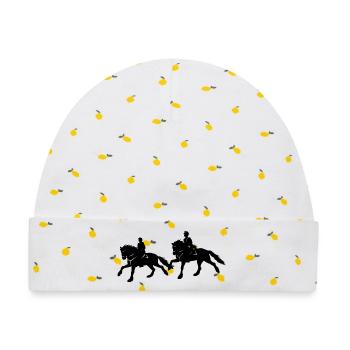 Friesen Reiter - Baby Premium Organic Mütze - Weiß/Zitronengelb - Vorne