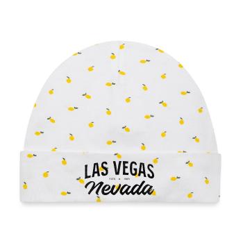 Las Vegas Nevada Estd 1985 Script - Baby Premium Organic Mütze - Weiß/Zitronengelb - Vorne