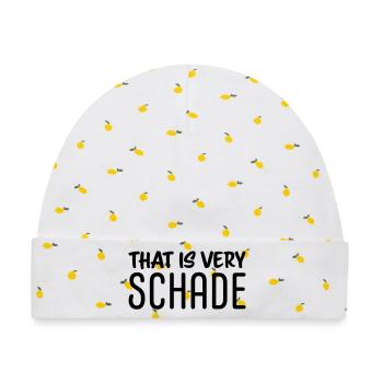 That is very schade - Baby Premium Organic Mütze - Weiß/Zitronengelb - Vorne