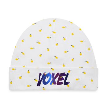 Voxel - Baby Premium Organic Mütze - Weiß/Zitronengelb - Vorne