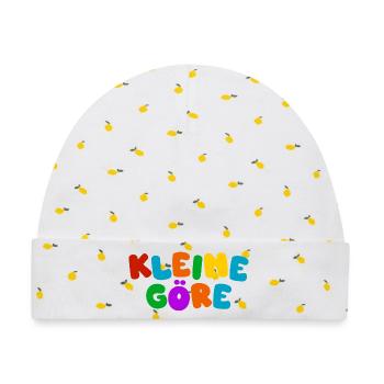 Kleine Göre - Farbexplosion - Baby Premium Organic Mütze - Weiß/Zitronengelb - Vorne