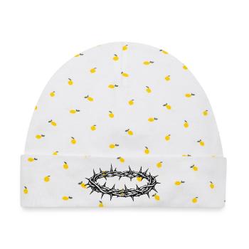 Dornenkrone – Jesus Christus - Baby Premium Organic Mütze - Weiß/Zitronengelb - Vorne