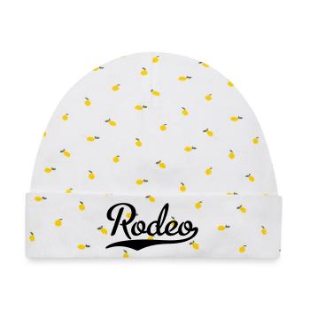 Rodeo - Baby Premium Organic Mütze - Weiß/Zitronengelb - Vorne