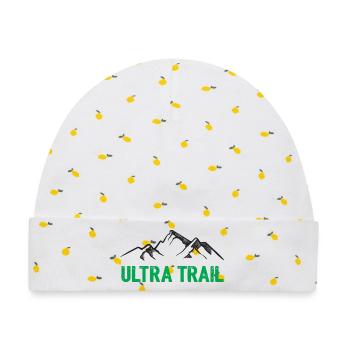Ultra Trail - Baby Premium Organic Mütze - Weiß/Zitronengelb - Vorne