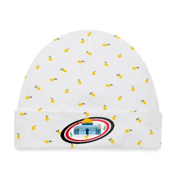 Jerusalem Moschee Quds Sakhra - Baby Premium Organic Mütze - Weiß/Zitronengelb - Vorne