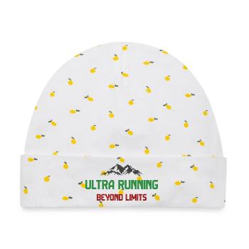 Ultra Running - Jenseits der Grenzen - Baby Premium Organic Mütze - Weiß/Zitronengelb - Vorne