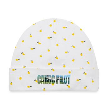 Cargo pilot DC-3 - Baby Premium Organic Mütze - Weiß/Zitronengelb - Vorne